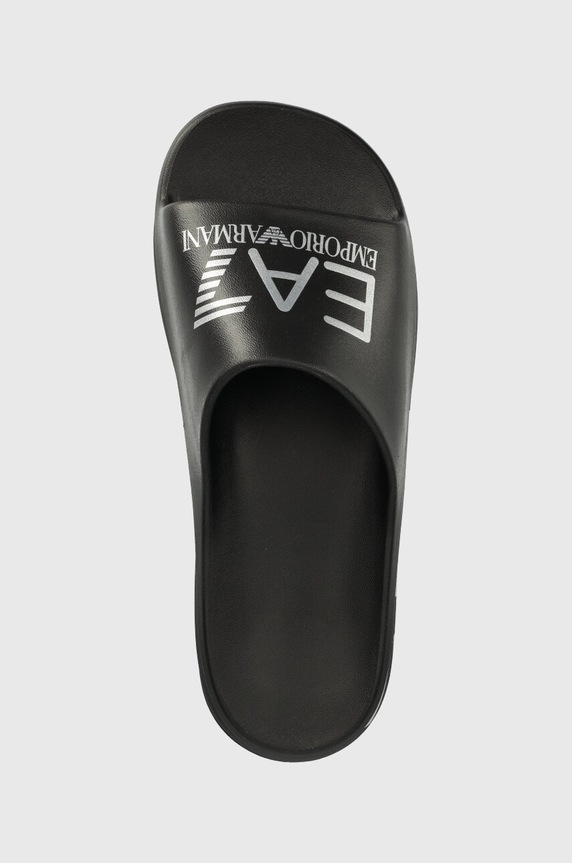 EA7 Emporio Armani papuci XBP008 XK337 N763 negru XBP008.XK337.N763