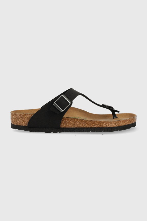 Birkenstock žabky na plochém podpatku Planet friendly černá 1020380