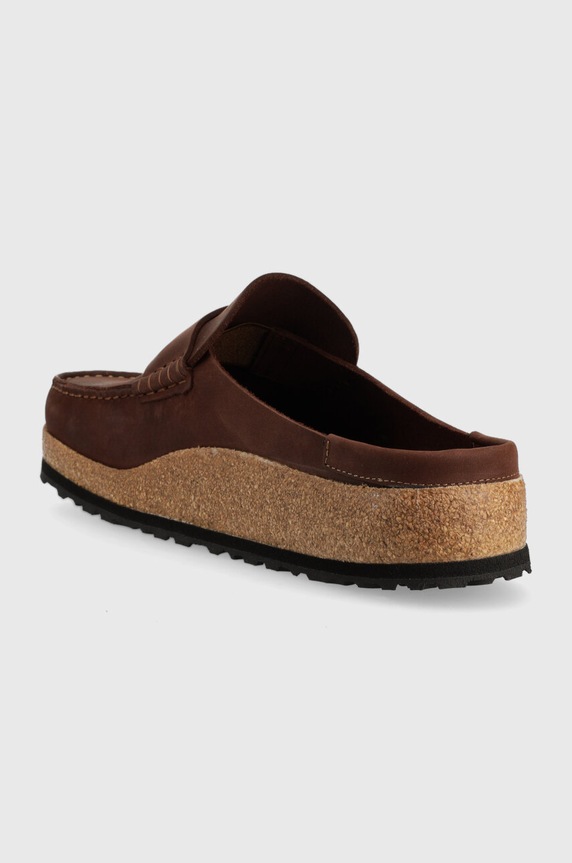Obutev Usnjeni natikači Birkenstock Naples 1025033 rjava