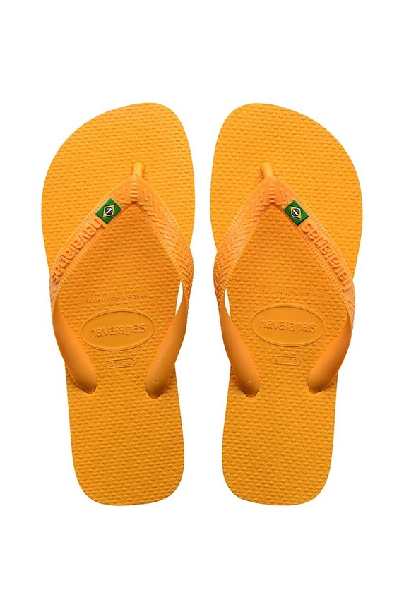 Japonke Havaianas BRASIL Ravna rumena 4000032.1740