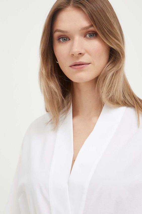 Βαμβακερό blazer United Colors of Benetton λευκό 281YDW00W.101