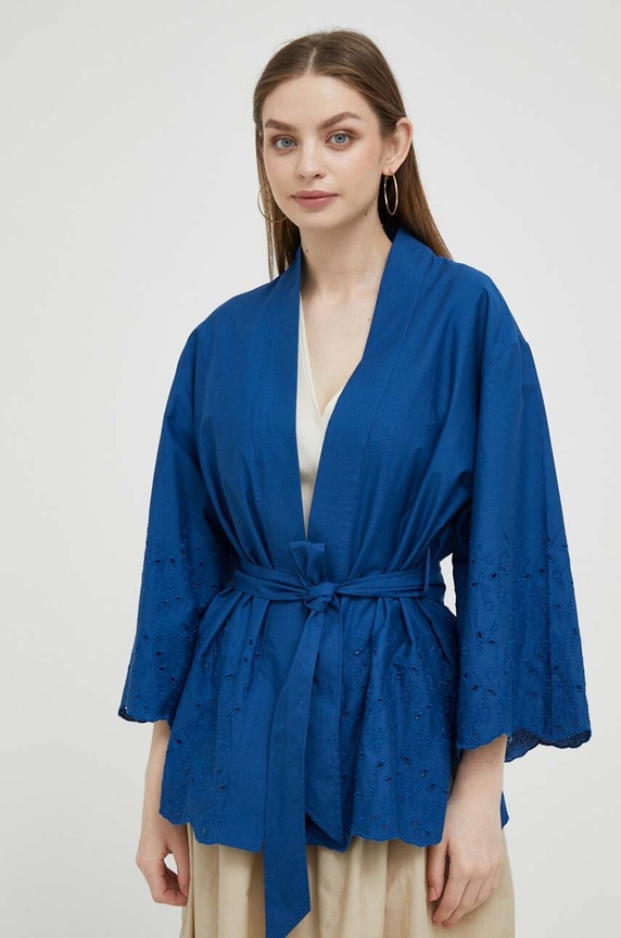 United Colors of Benetton kimono tkanina granatowy 281YDW00W.2G6