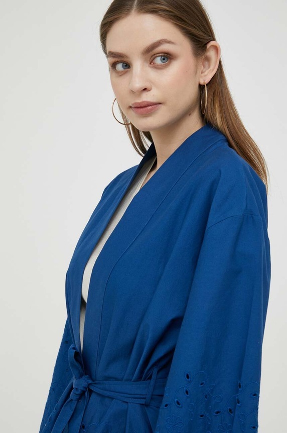 United Colors of Benetton kimono granatowy 281YDW00W.2G6