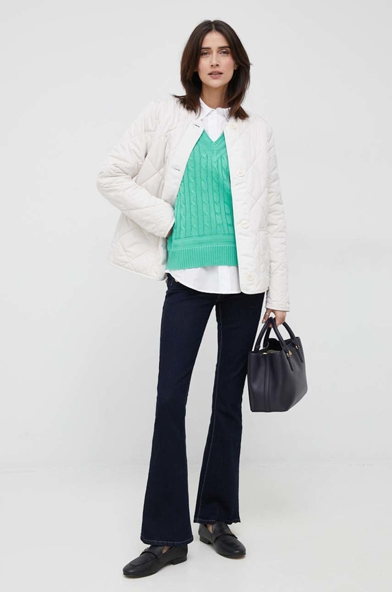 Bunda Tommy Hilfiger WW0WW37355.PPYX béžová SS23