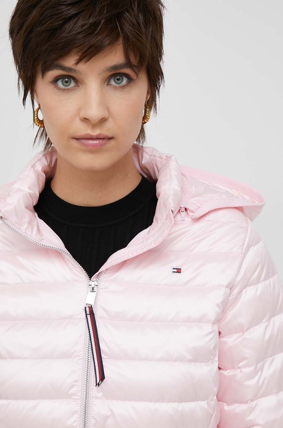 Tommy Hilfiger kurtka puchowa WW0WW37264.PPYX różowy