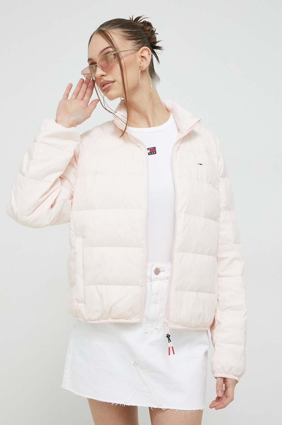 Tommy Jeans pehelydzseki enyhén szigetelt rózsaszín DW0DW14929.PPYX