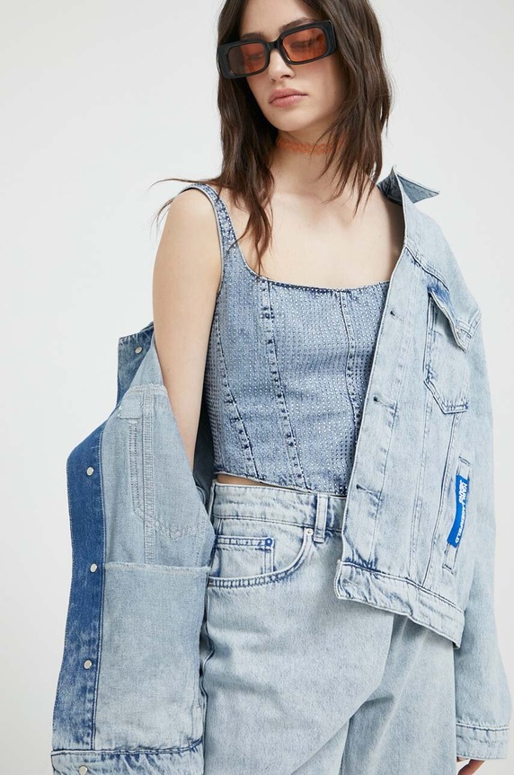 Džínová bunda Karl Lagerfeld Jeans 231J1451