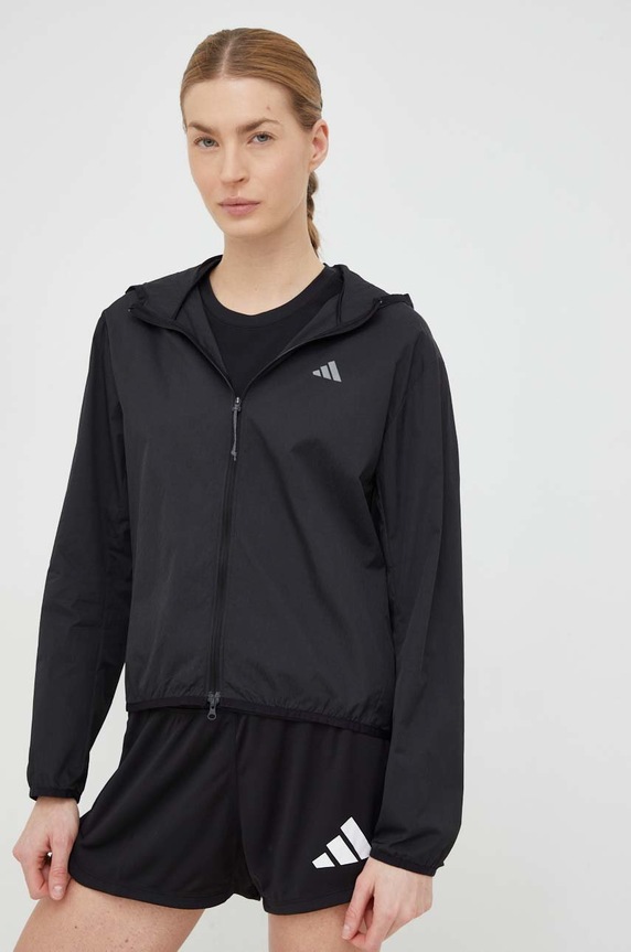 adidas Performance wiatrówka Run It czarny HM4288