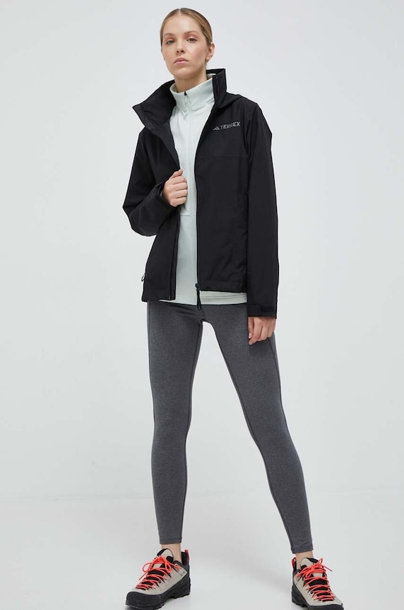 adidas TERREX kurtka przeciwdeszczowa Multi RAIN.RDY HN5460 czarny AW23