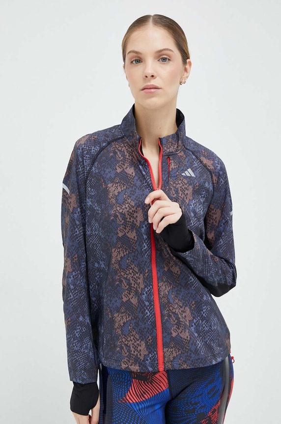 adidas Performance széldzseki Fast HR5718 sötétkék SS23