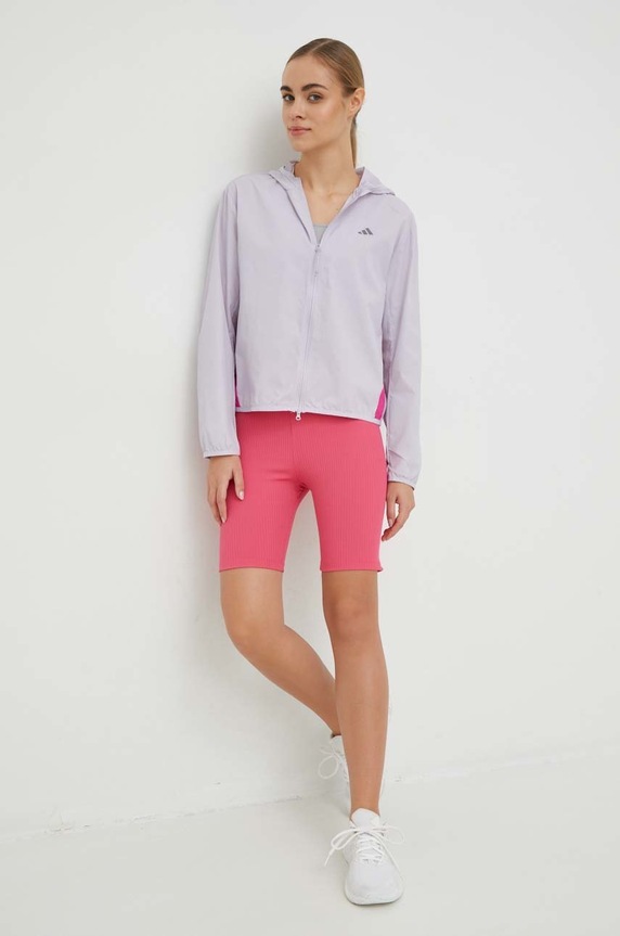 Adidas Performance jachetă de alergare Run It HR9913 violet SS23