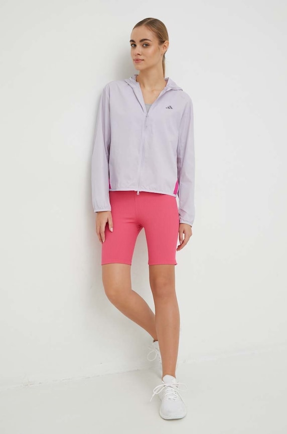 Adidas Performance jachetă de alergare Run It HR9913 violet SS23