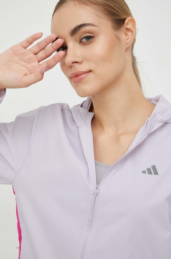 Adidas Performance jachetă de alergare Run It violet HR9913