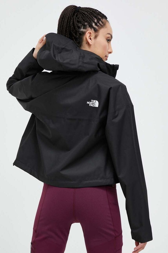The North Face kurtka outdoorowa Cropped Quest pozostałe czarny NF0A55EPJK31