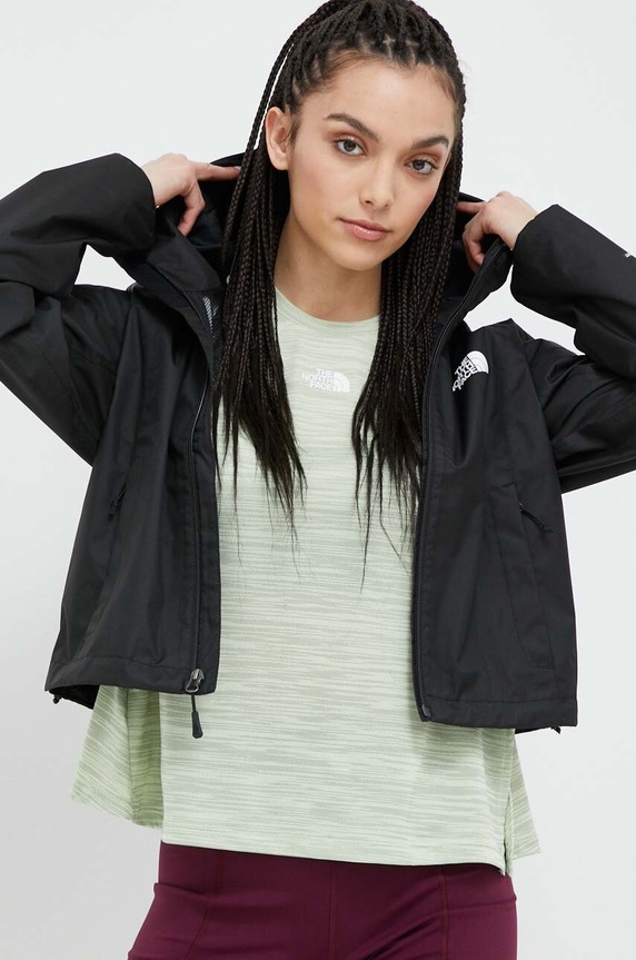 The North Face kurtka outdoorowa Cropped Quest NF0A55EPJK31 czarny