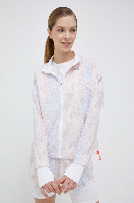 Větrovka adidas Performance Fast nezateplené bílá HM4320