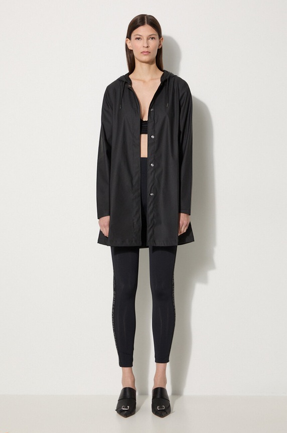 Rains rain jacket 18050 A-line W Jacket 18050.01 black SS23