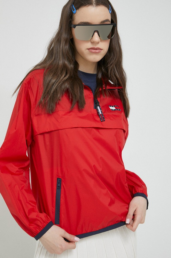 Tommy Jeans kurtka pozostałe czerwony DW0DW15333.PPYX