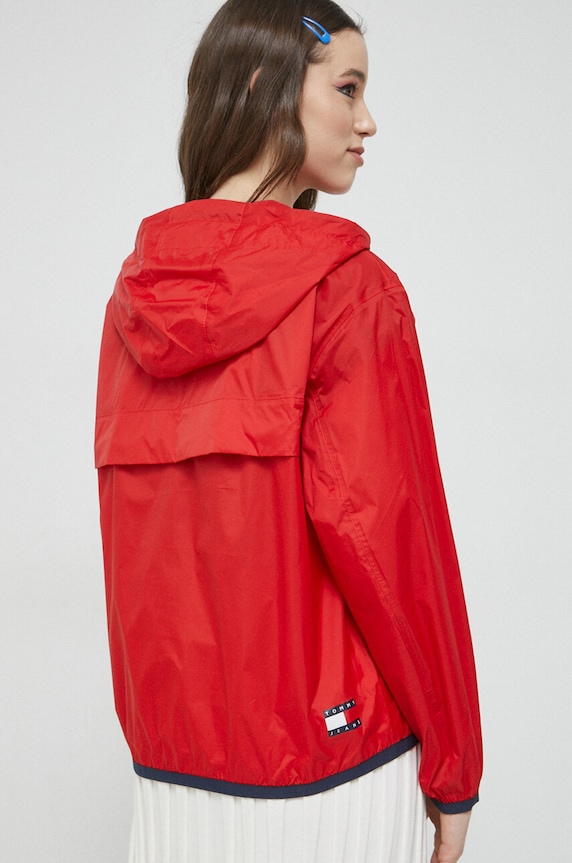 Odzież Tommy Jeans kurtka DW0DW15333.PPYX czerwony