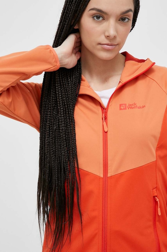 Jack Wolfskin szabadidős kabát Go Hike Softshell nem bélelt narancssárga 1306862