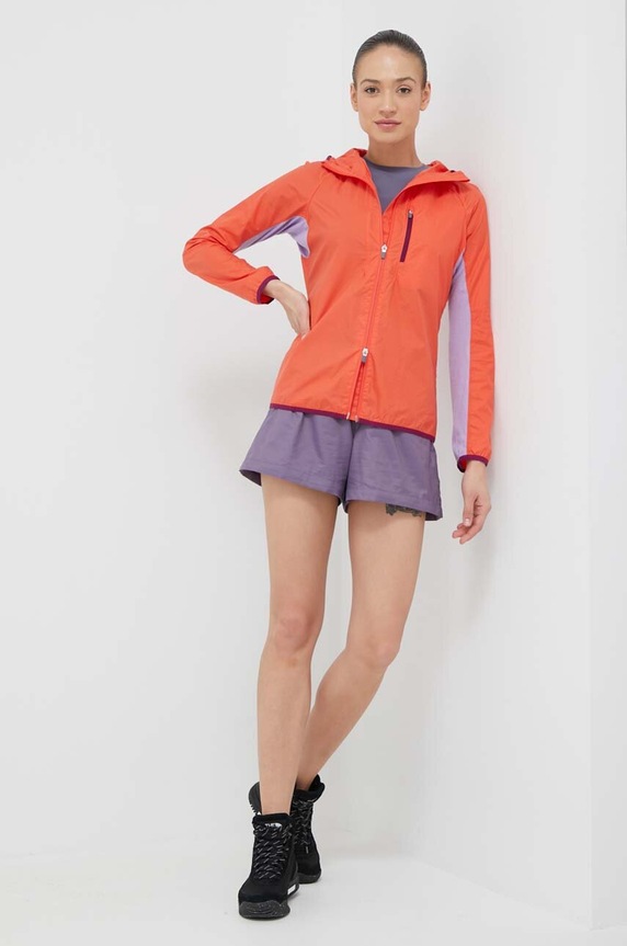 Αντιανεμικό Icebreaker Shell+ IB0A56OC8241 πορτοκαλί SS23