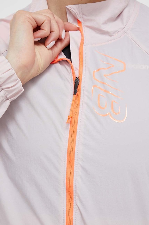 New Balance kurtka do biegania Printed Impact Run Light Pack różowy WJ21265SOI