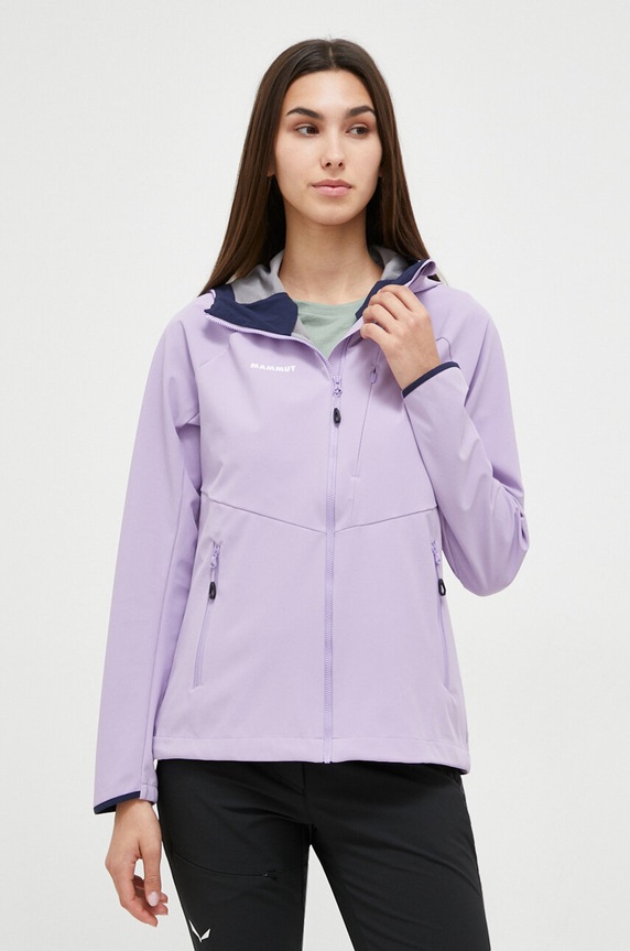 Mammut szabadidős kabát Ultimate Comfort SO nem bélelt lila 1011.01960