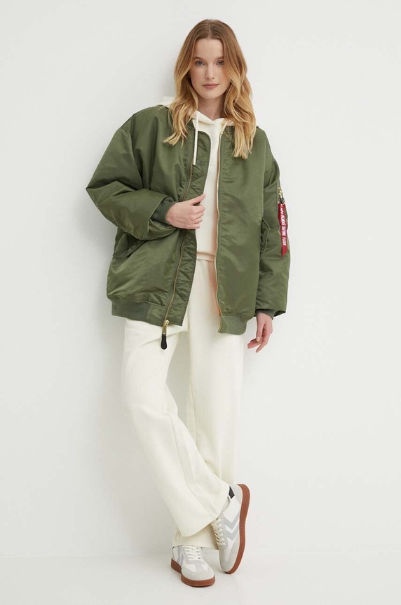 Μπουφάν bomber Alpha Industries MA-1 CORE WMN 108010 πράσινο AW24