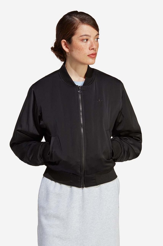 adidas Originals geacă bomber cu captuseala negru HA7157