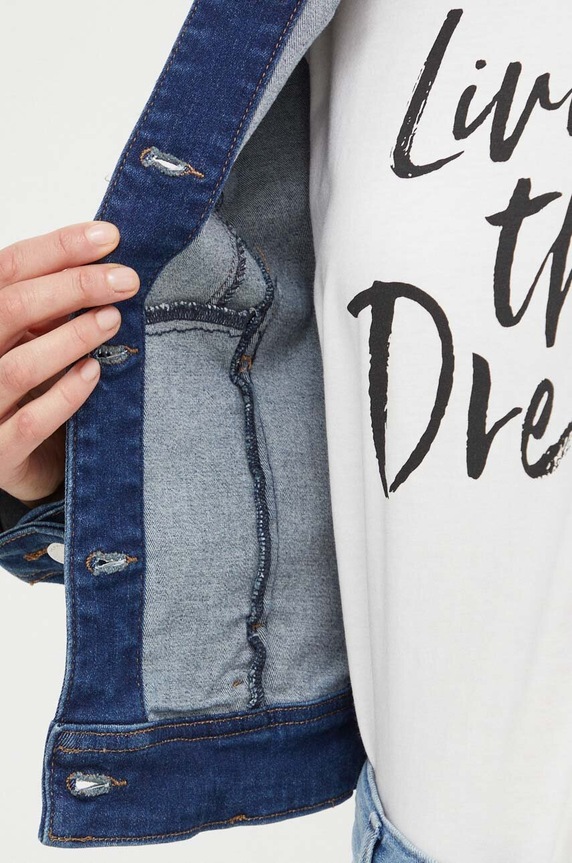 Morgan kurtka jeansowa VPOMI.JEAN.STONE