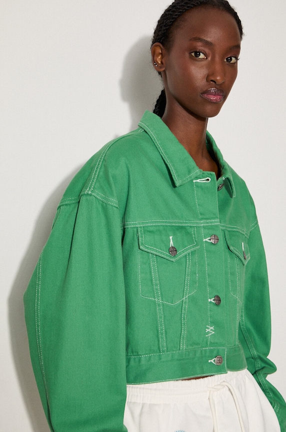 KSUBI giacca di jeans Cropped WPS23JK004 verde