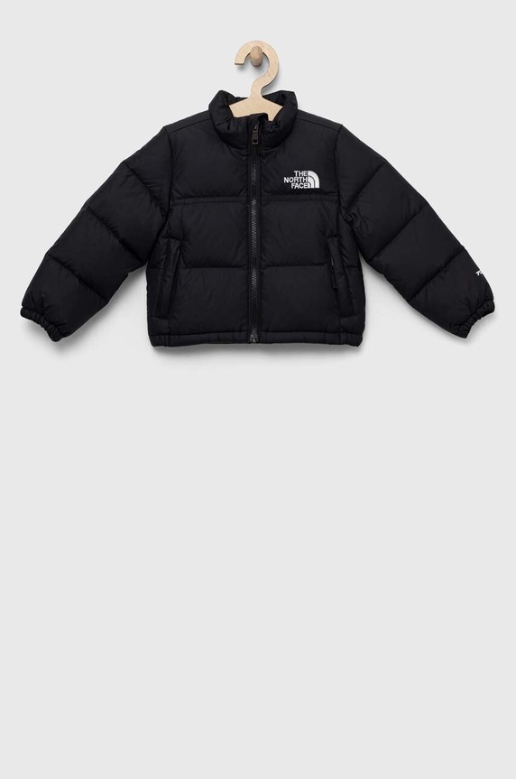The North Face kurtka puchowa dziecięca bez kaptura czarny NF0A82TS