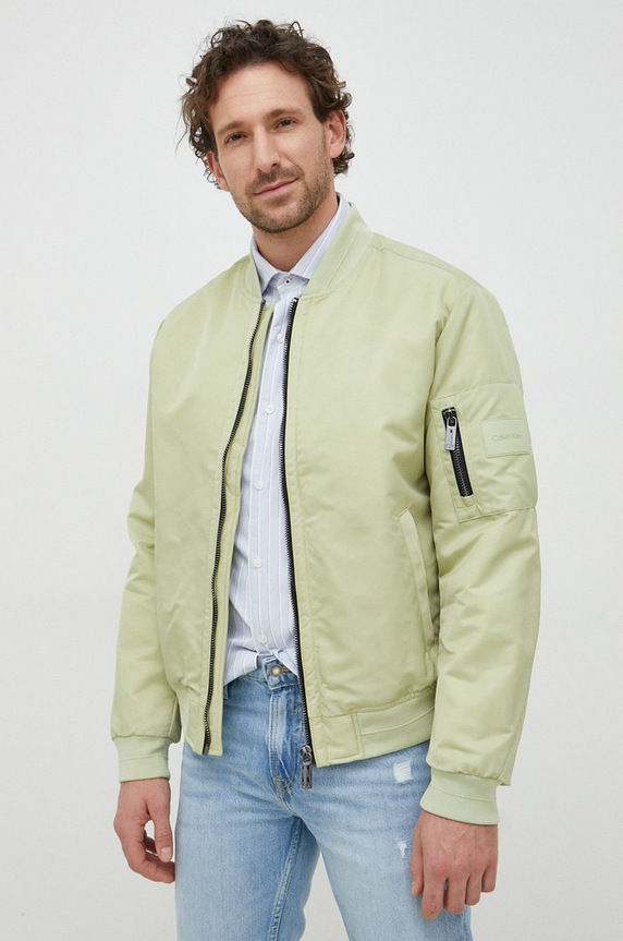 Calvin Klein kurtka bomber K10K109907.PPYX zielony
