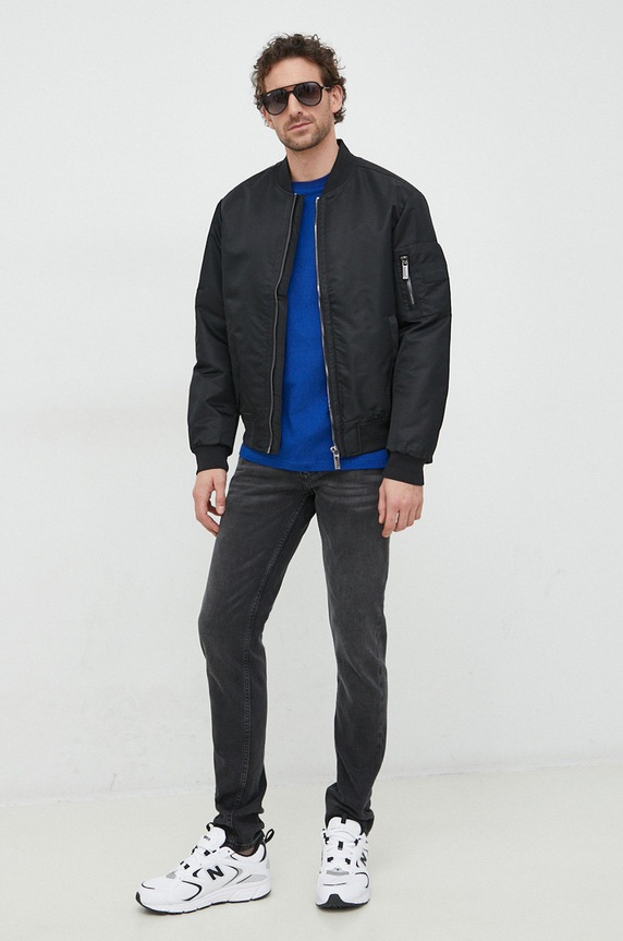 Calvin Klein kurtka bomber K10K109907.PPYX czarny AW24