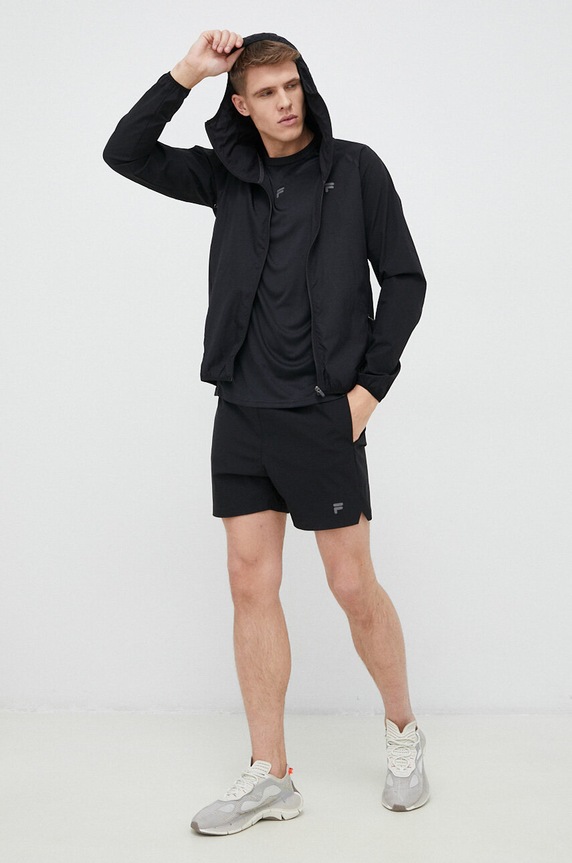 Fila kurtka treningowa Rom FAM0294 czarny SS23