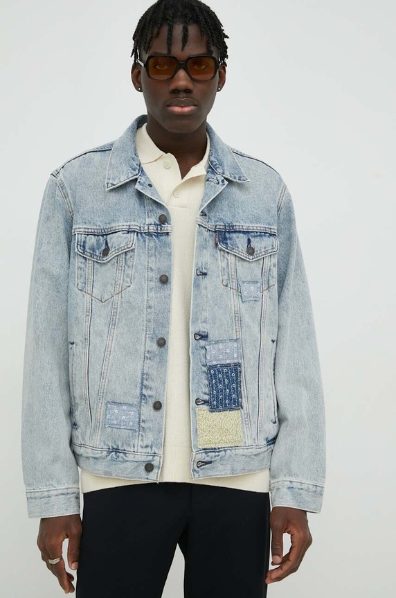 Levi's kurtka jeansowa niebieski 72334.0648