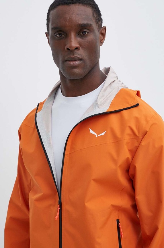 Outdoorová bunda Salewa Puez Aqua 4 PTX oranžová 00.0000028615