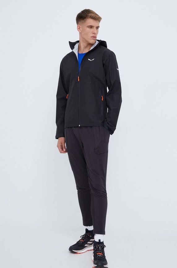 Salewa giacca da esterno Puez Aqua 4 PTX 2.5L 00.0000028615 nero AW25