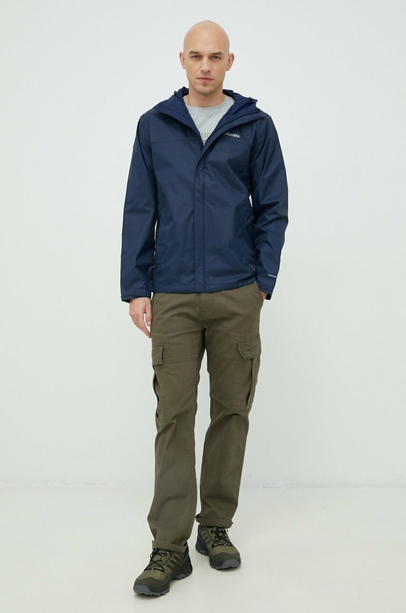 Columbia szabadidős kabát Watertight II 1533898 sötétkék SS26