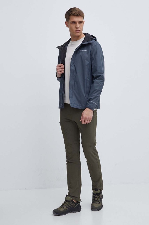 Columbia szabadidős kabát Watertight II 1533898 szürke SS26