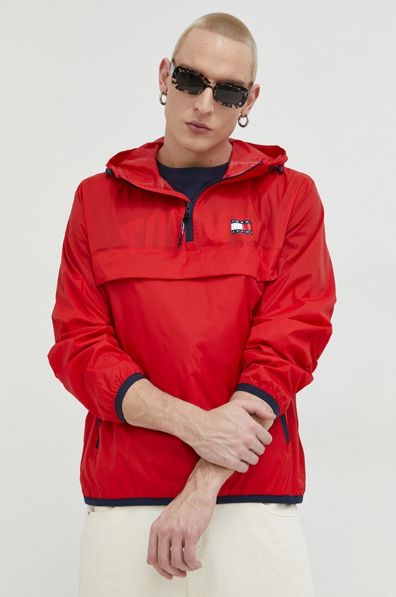 Μπουφάν Tommy Jeans DM0DM15906.PPYX κόκκινο SS23