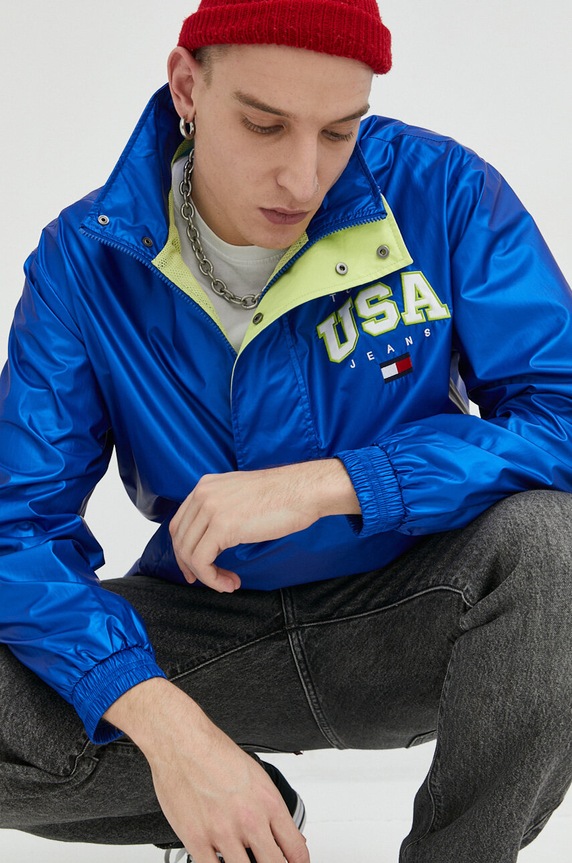 Tommy Jeans kurtka nieocieplane niebieski DM0DM15908.PPYX