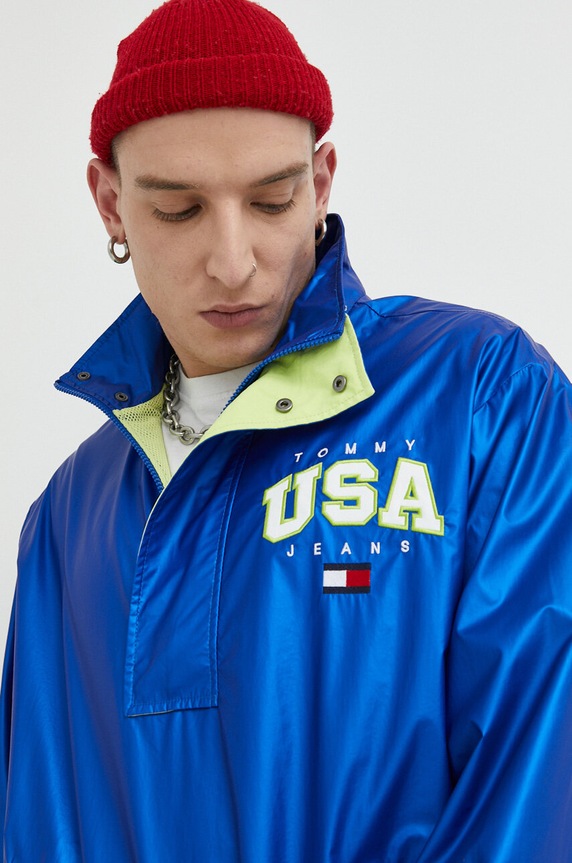 Tommy Jeans kurtka DM0DM15908.PPYX niebieski