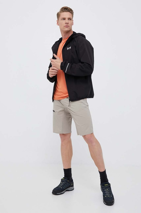 Helly Hansen geaca de ploaie Fast Helly Tech 53974 negru SS23