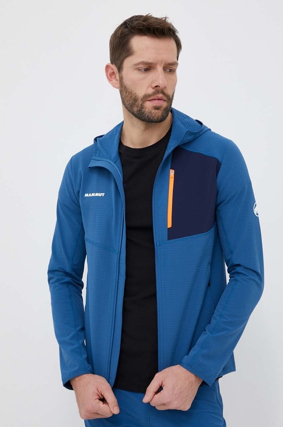 Mammut sportos pulóver Madris Light ML elasztánnal sötétkék 1014.03841