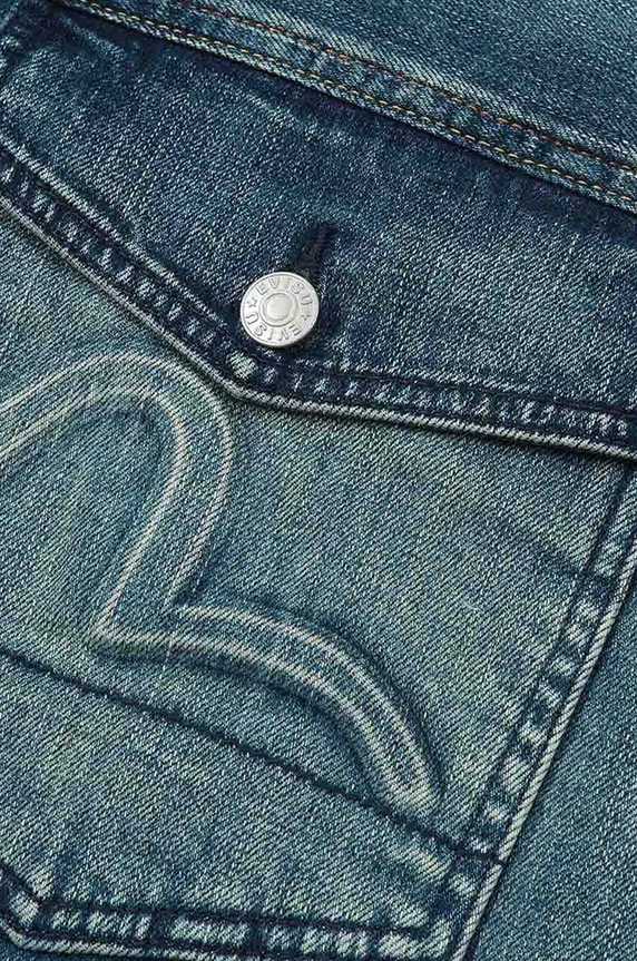 Traper jakna Evisu Kamon Embossed Denim Jacket 2ESHTM3DJ710LFCS