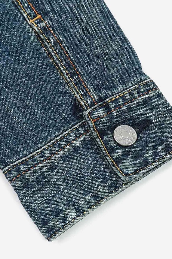 Traper jakna Evisu Kamon Embossed Denim Jacket 2ESHTM3DJ710LFCS
