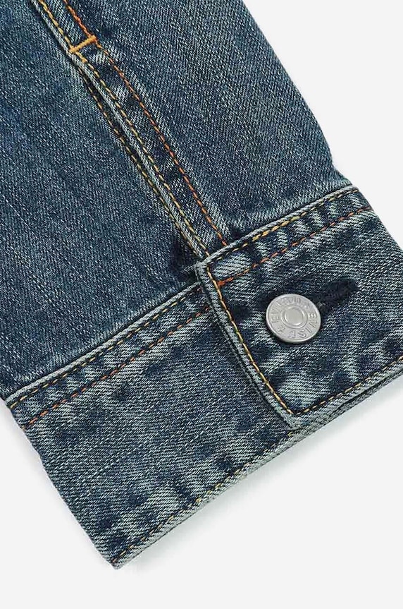 Traper jakna Evisu Kamon Embossed Denim Jacket 2ESHTM3DJ710LFCS