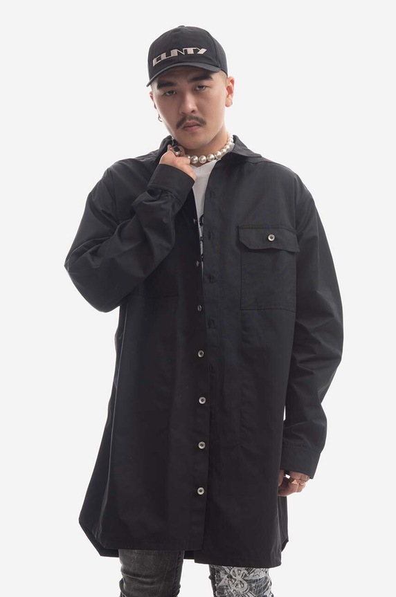 Rick Owens geacă Woven Jumbo altele negru DU01C6753.MUEP3.BLACK