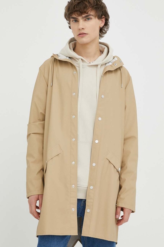 Nepromokavá bunda Rains 12020 Long Jacket 12020.24